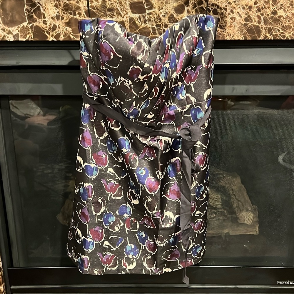 American Eagle Strapless Floral Dress
